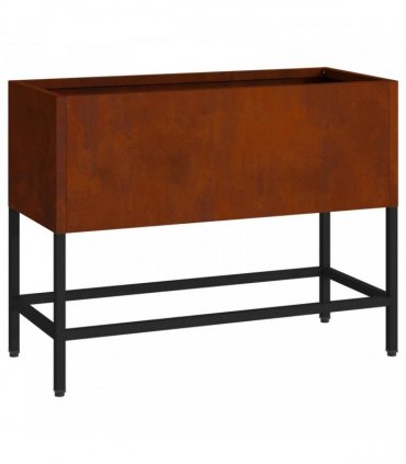 vidaXL Raised Garden Planter Rusty 60 x 26 x 45 cm Weathering Steel