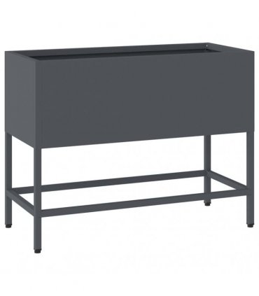 vidaXL Raised Garden Planter Anthracite 60 x 26 x 45 cm Steel