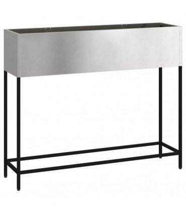 vidaXL Raised Garden Planter Silver 100 x 26 x 82 cm Stainless steel