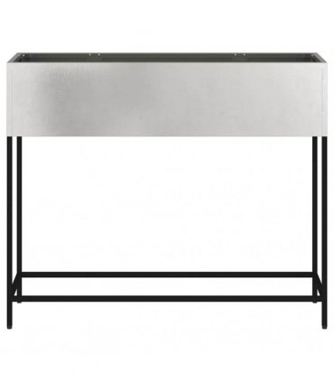 vidaXL Raised Garden Planter Silver 100 x 26 x 82 cm Stainless steel