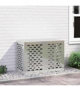 vidaXL Air Conditioner Cover Silver 100 x 50 x 70 cm Galvanised Steel