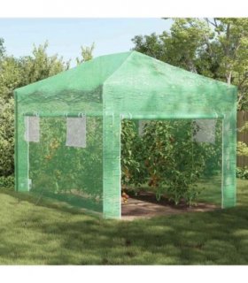 vidaXL Greenhouse with Pop-up Frame Green 290 x 430 x 315 cm Iron