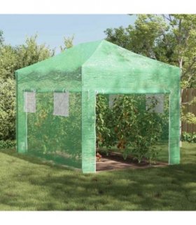 vidaXL Greenhouse with Pop-up Frame Green 280 x 410 x 315 cm Iron