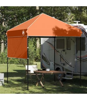 vidaXL Canopy Tent Manual Orange 194 x 194 x 251 cm Fabric