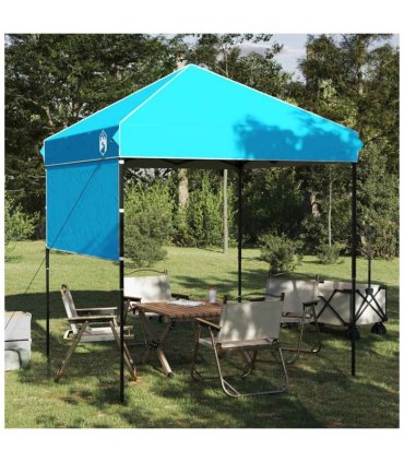 vidaXL Canopy Tent Manual Blue 194 x 194 x 251 cm Fabric
