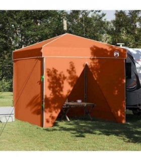 vidaXL Canopy Tent Manual Orange 243 x 243 x 251 cm Fabric