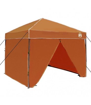 vidaXL Canopy Tent Manual Orange 243 x 243 x 251 cm Fabric