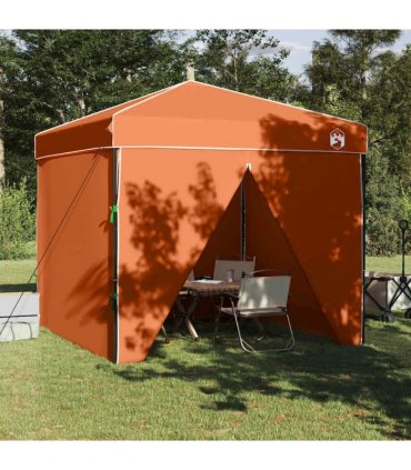 vidaXL Canopy Tent Manual Orange 243 x 243 x 251 cm Fabric