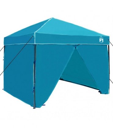 vidaXL Canopy Tent Manual Blue 243 x 243 x 251 cm Fabric