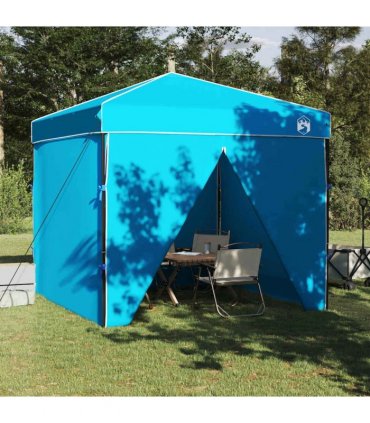 vidaXL Canopy Tent Manual Blue 243 x 243 x 251 cm Fabric