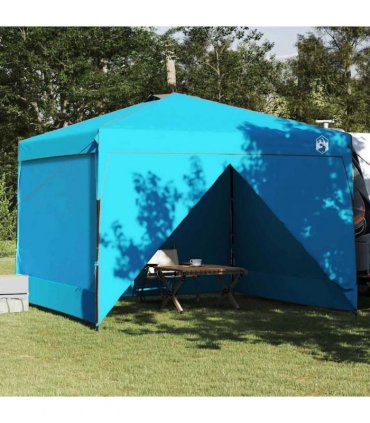 vidaXL Canopy Tent Manual Blue 290 x 290 x 251 cm Fabric