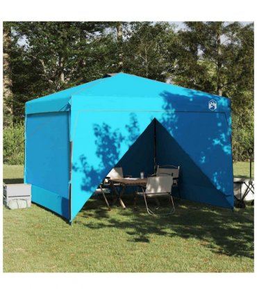 vidaXL Canopy Tent Manual Blue 290 x 290 x 251 cm Fabric