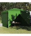 vidaXL Canopy Tent Manual Green 290 x 290 x 251 cm Fabric