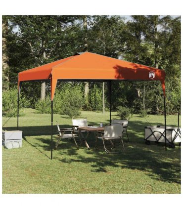 vidaXL Canopy Tent Manual Orange 290 x 290 x 251 cm Fabric