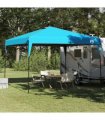 vidaXL Canopy Tent Manual Blue 290 x 290 x 251 cm Fabric — V0672061680