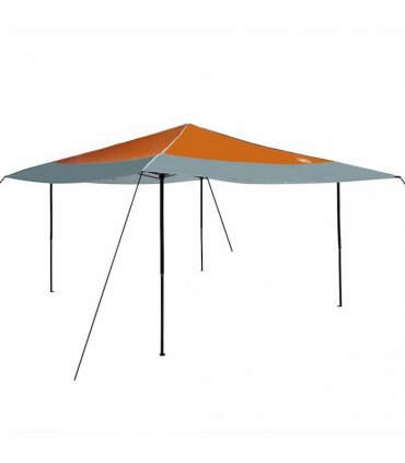 vidaXL Canopy Tent Manual Orange 395 x 395 x 251 cm Fabric