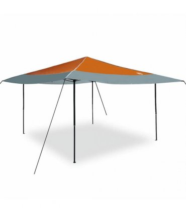 vidaXL Canopy Tent Manual Orange 395 x 395 x 251 cm Fabric