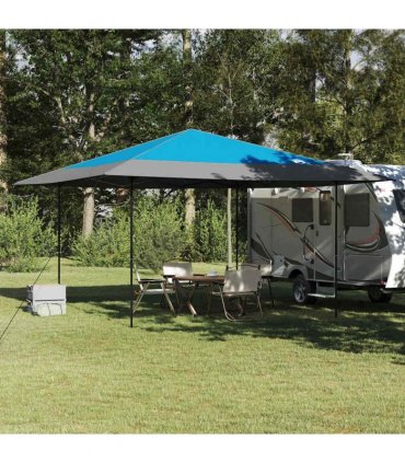 vidaXL Canopy Tent Manual Blue 395 x 395 x 251 cm Fabric