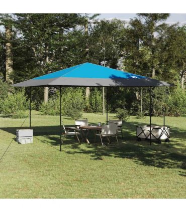 vidaXL Canopy Tent Manual Blue 395 x 395 x 251 cm Fabric