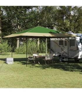 vidaXL Canopy Tent Manual Green 395 x 395 x 251 cm Fabric
