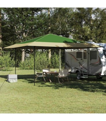 vidaXL Canopy Tent Manual Green 395 x 395 x 251 cm Fabric