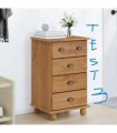 vidaXL Chest of Drawer 5-Drawer ASKIM Brown 48.5 x 40 x 79 cm