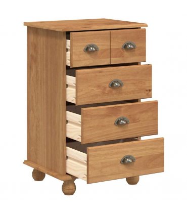 vidaXL Chest of Drawer 5-Drawer ASKIM Brown 48.5 x 40 x 79 cm