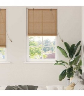 vidaXL Roller Blind Brown 80 x 220 cm Bamboo
