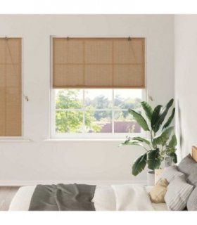vidaXL Roller Blind Brown 150 x 160 cm Bamboo