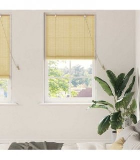 vidaXL Roller Blind Nature 80 x 220 cm Bamboo — Colour: Natural