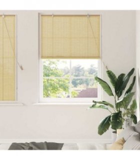 vidaXL Roller Blind Nature 120 x 160 cm Bamboo — Colour: Natural