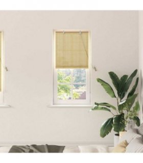 vidaXL Roller Blind Nature 60 x 220 cm Bamboo — Colour: Natural