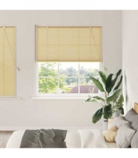 vidaXL Roller Blind Nature 150 x 160 cm Bamboo — Colour: Natural
