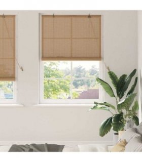 vidaXL Roller Blind Brown 110 x 220 cm Bamboo