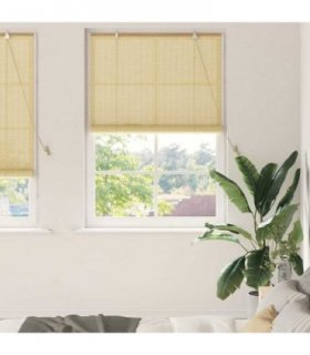 vidaXL Roller Blind Nature 100 x 220 cm Bamboo — Colour: Natural