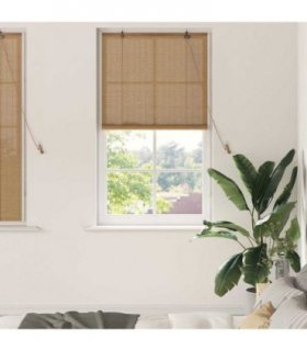 vidaXL Roller Blind Brown 80 x 160 cm Bamboo