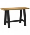 vidaXL Desk NOAIN A-Shaped Legs 120x50x75 cm Solid Wood Pine — Model: a shape