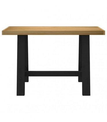 vidaXL Desk NOAIN A-Shaped Legs 120x50x75 cm Solid Wood Pine — Model: a shape