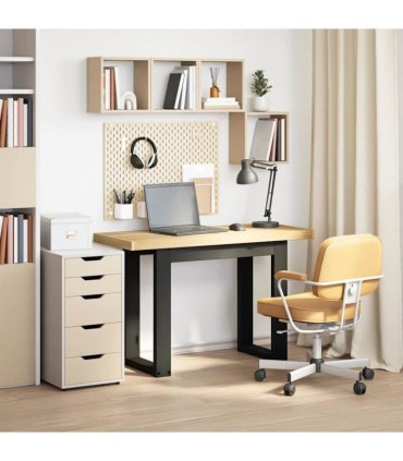 vidaXL Desk NOAIN U-Shaped Legs 120x50x75 cm Solid Wood Pine — Model: u shape