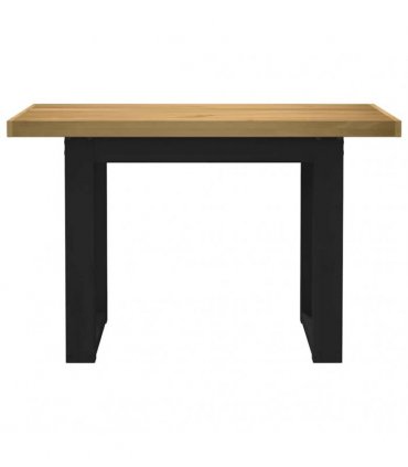 vidaXL Desk NOAIN U-Shaped Legs 120x50x75 cm Solid Wood Pine — Model: u shape