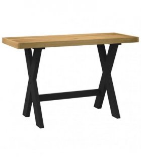vidaXL Desk NOAIN X-Shaped Legs 120x50x75 cm Solid Wood Pine — Model: x shape