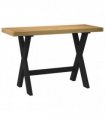 vidaXL Desk NOAIN X-Shaped Legs 120x50x75 cm Solid Wood Pine — Model: x shape