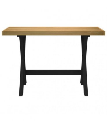 vidaXL Desk NOAIN X-Shaped Legs 120x50x75 cm Solid Wood Pine — Model: x shape