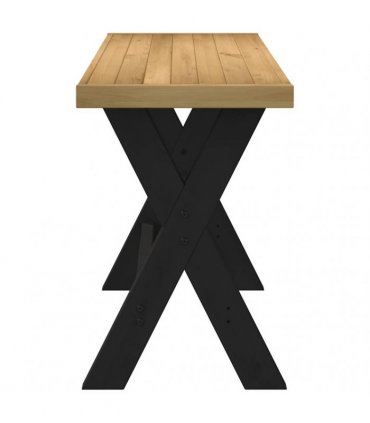 vidaXL Desk NOAIN X-Shaped Legs 120x50x75 cm Solid Wood Pine — Model: x shape