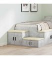 vidaXL Storage Cabinet 2 pcs Concrete Grey 108 x 41 x 40 cm