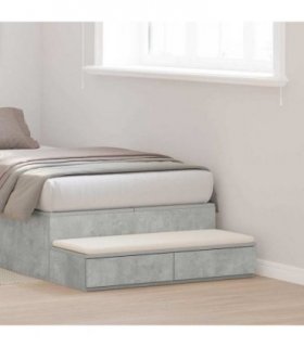 vidaXL Bed Drawers Concrete Grey 80 x 36.5 x 16.5 cm Engineered Wood