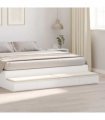 vidaXL Bed Drawers White 200 x 36.5 x 16.5 cm Engineered Wood