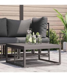 vidaXL Outdoor Furniture Black 70 x 70 x32 cm Metal — Model: Table