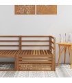 vidaXL Outdoor Corner sofa Solid Acacia Wood Natural 83 x 83 x 73 cm