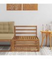 vidaXL Outdoor Middle Sofa Solid Acacia Wood Natural 79 x 83 x 73 cm